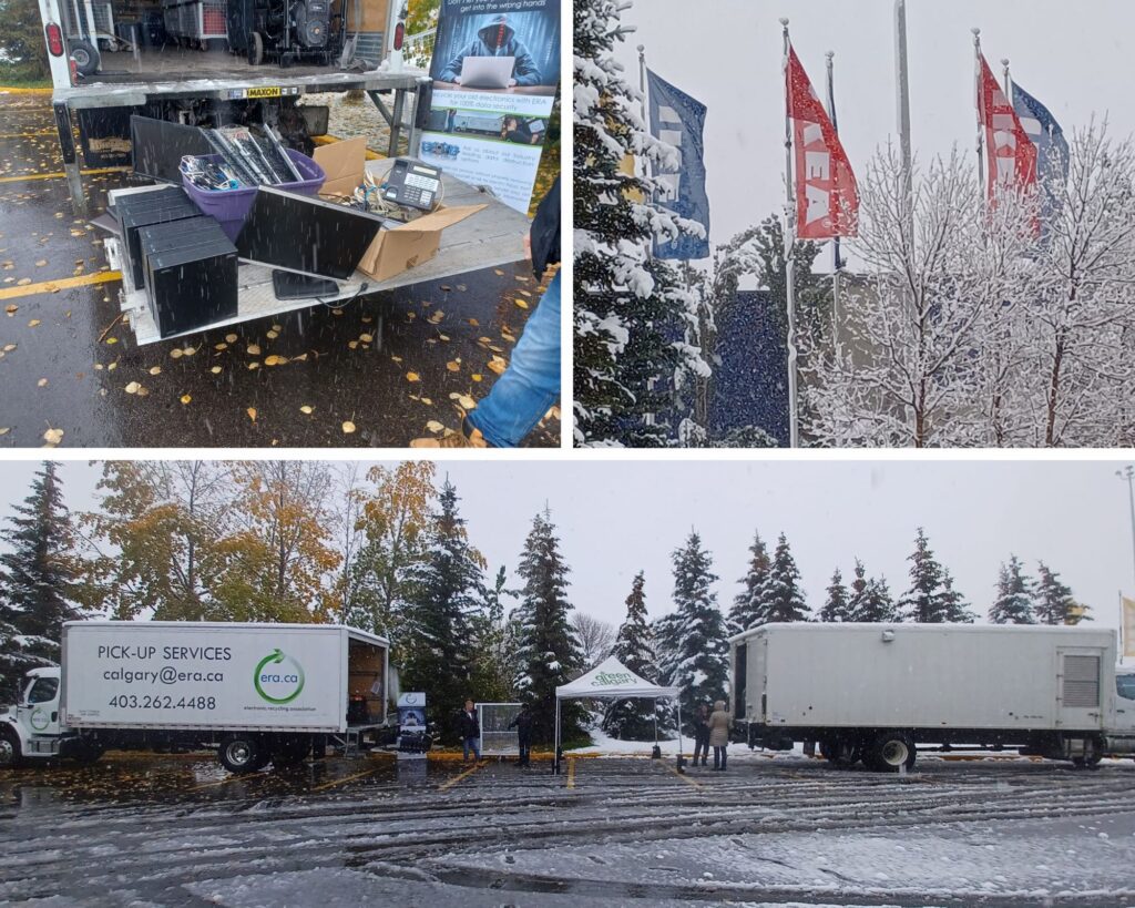 Snow Did Not Stop Green Calgary From Collecting Ewaste