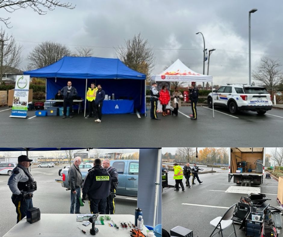 ERA and Langley RCMP Join Forces for a Successful EWaste Recycling Event