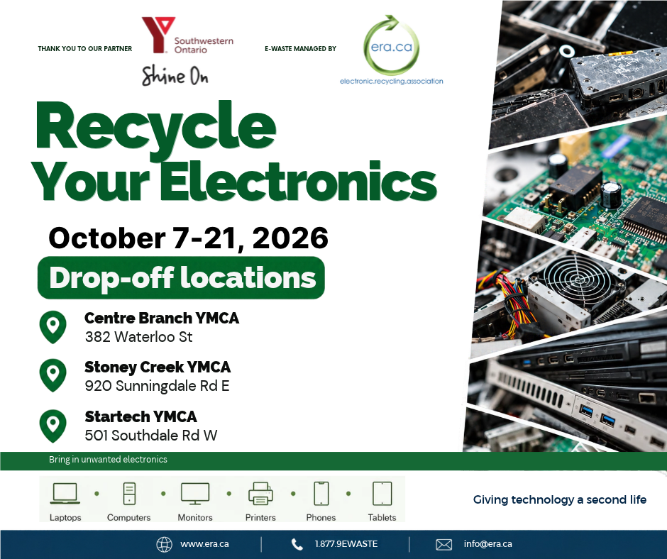 ERA Partners with YMCA of Southwestern Ontario for Electronics Collection Events in London