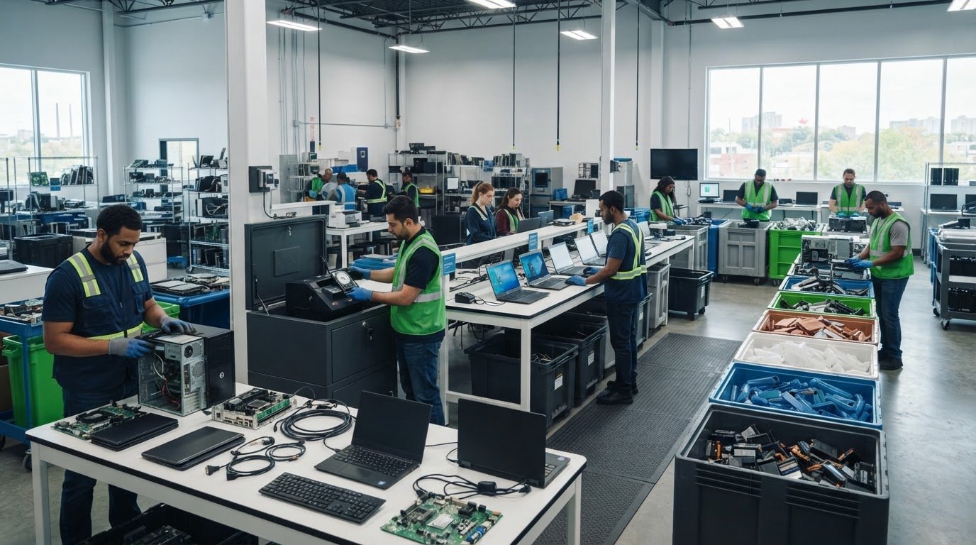 Computer recycling: How data, parts and materials are handled