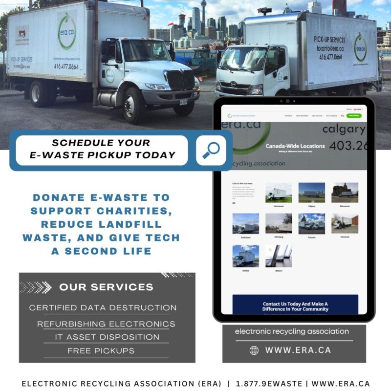 Image for the Tweet beginning: Schedule Your E-Waste Pickup Today!

Do