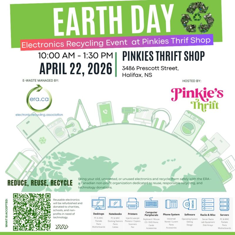Image for the Tweet beginning: Earth Day Electronics Recycling Event