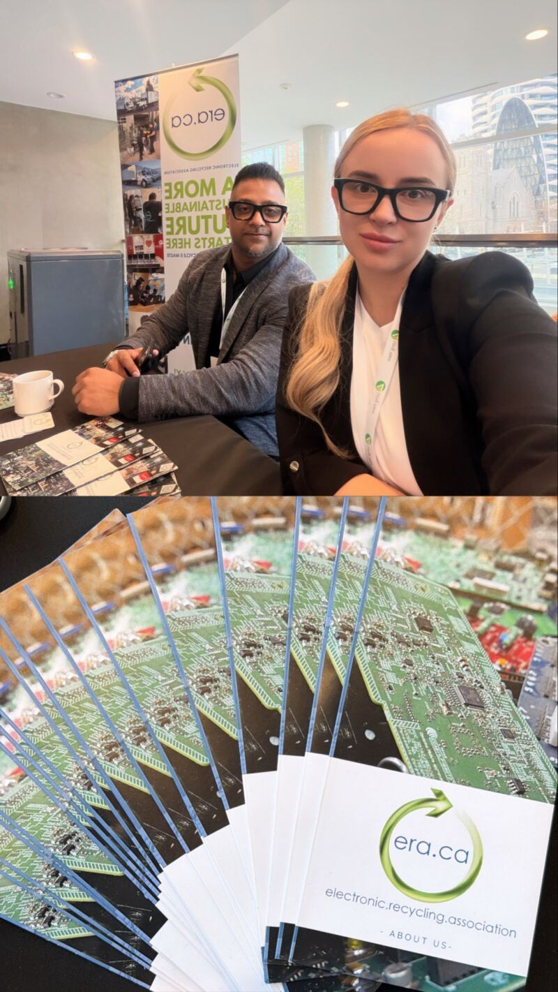 Image for the Tweet beginning: Representing Electronic Recycling Association at