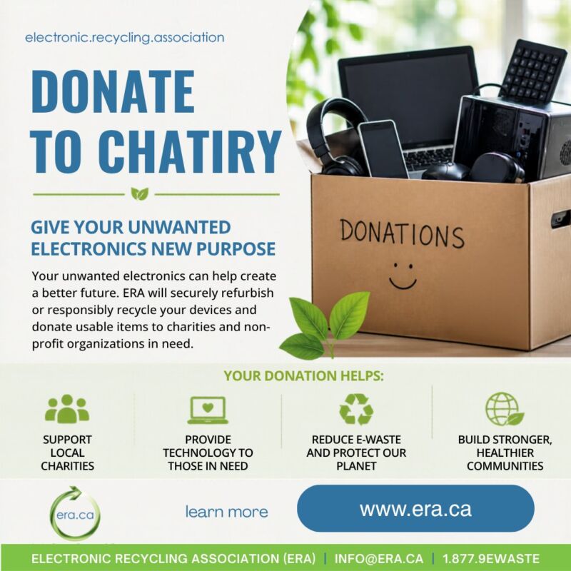 Image for the Tweet beginning: Your unwanted electronics can create