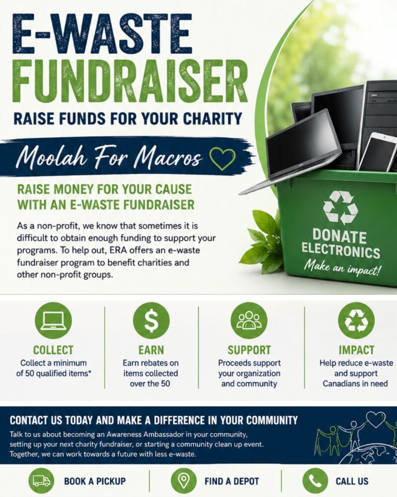 Image for the Tweet beginning: Turn unwanted electronics into funding