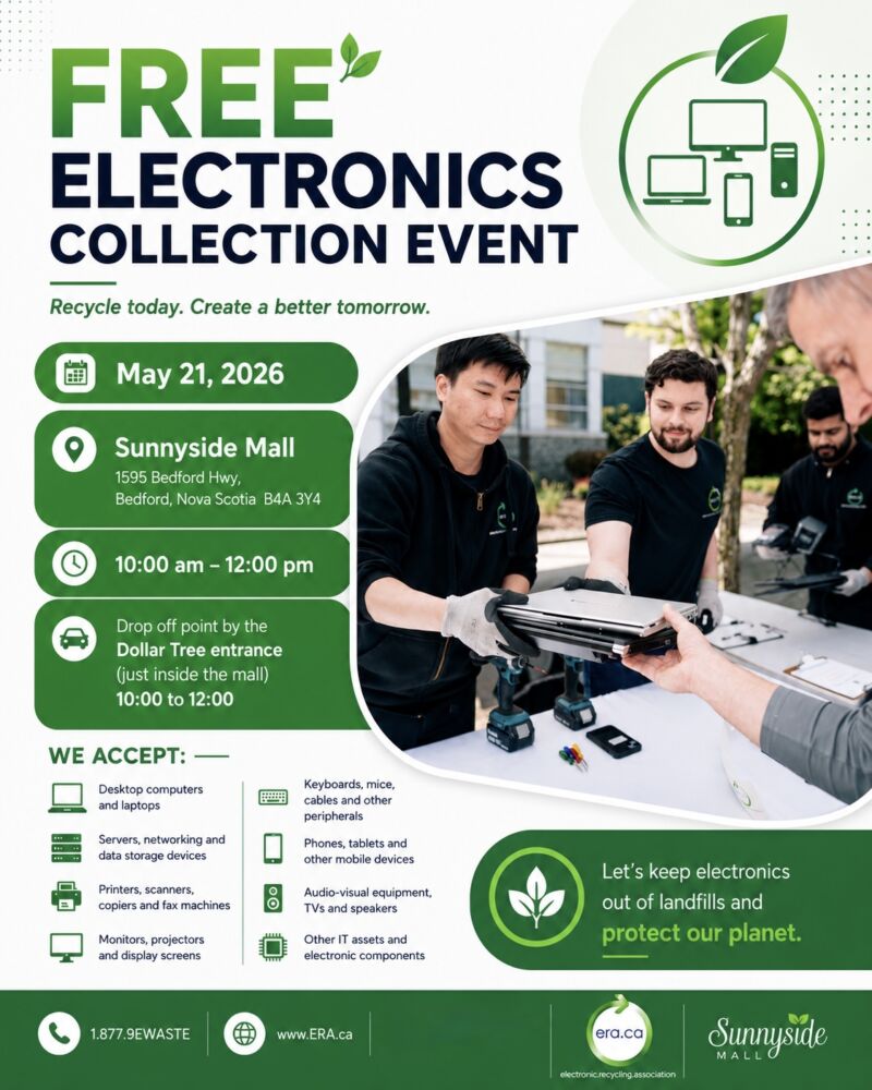 Image for the Tweet beginning: ♻️ FREE Electronics Collection Event