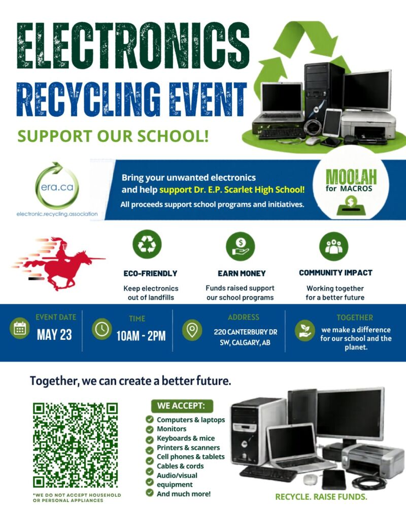 Image for the Tweet beginning: ELECTRONICS RECYCLING FUNDRAISER ♻️

The Electronic