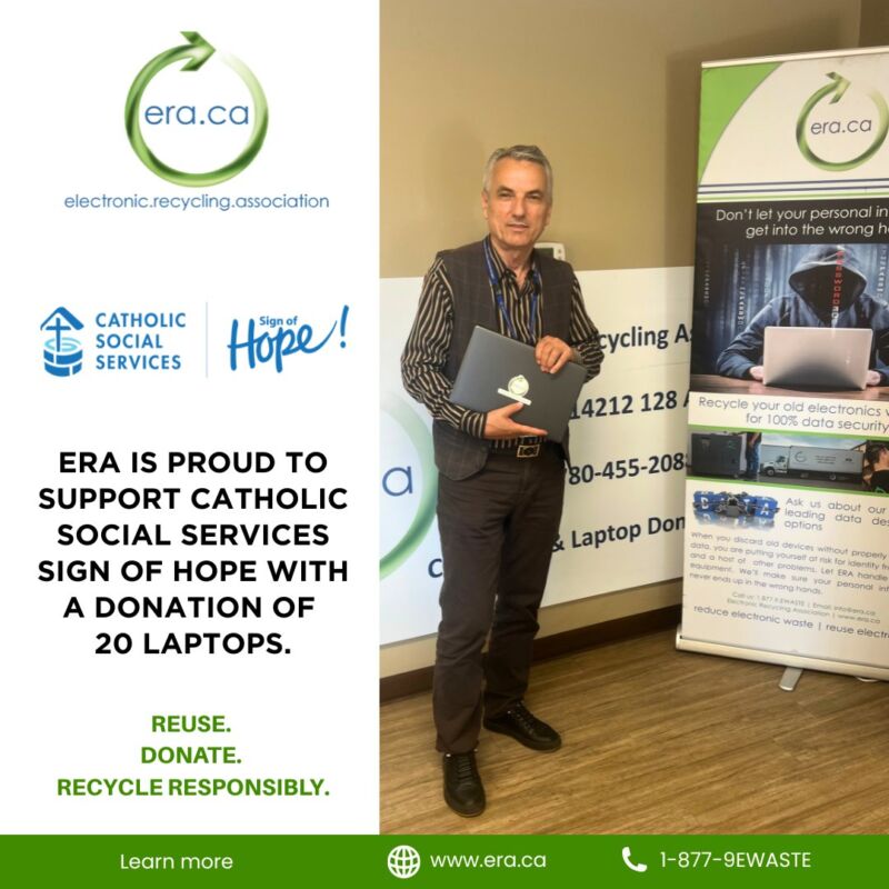 Image for the Tweet beginning: ERA is proud to donate