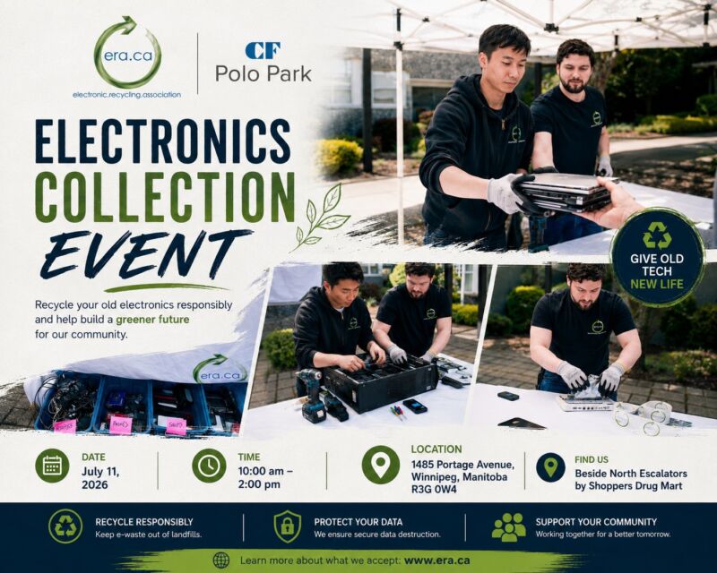 Image for the Tweet beginning: ♻️ Electronics Collection Event at