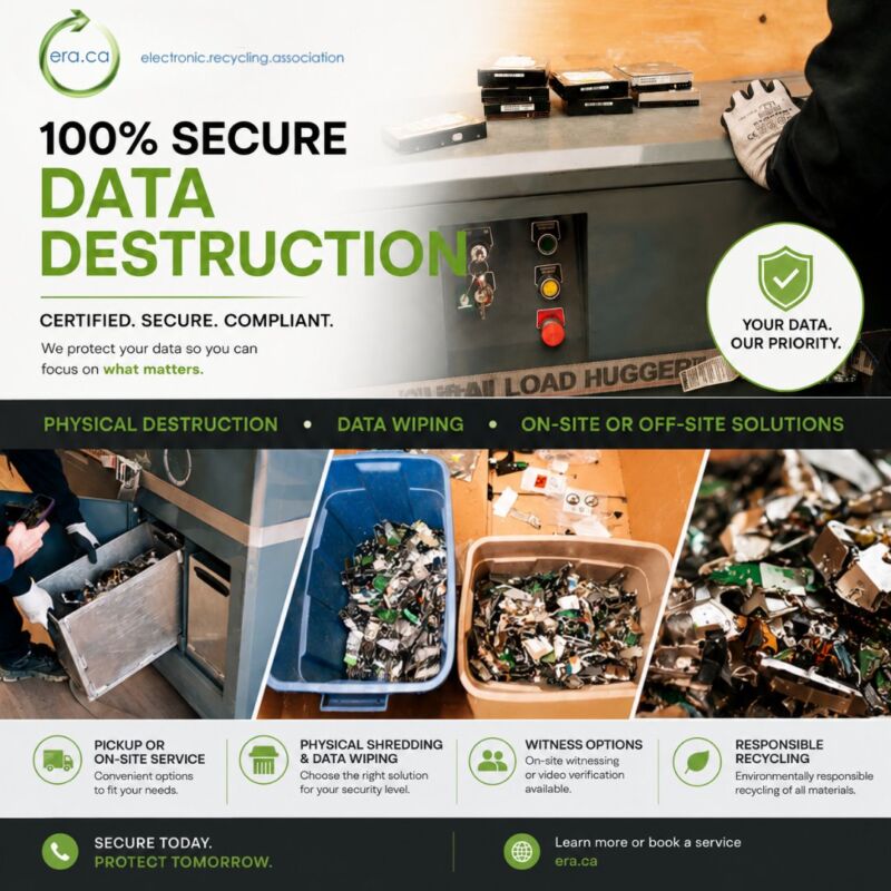 Image for the Tweet beginning: Protect your data before recycling