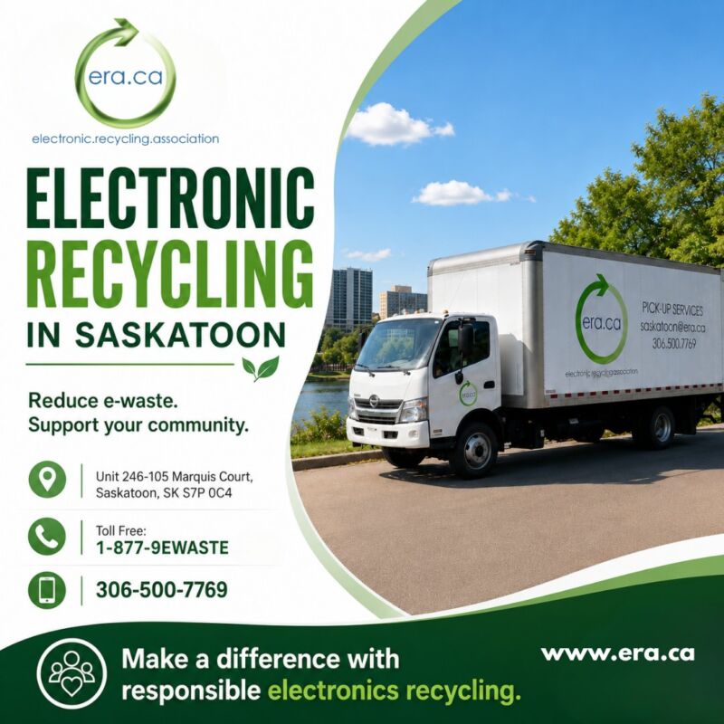 Image for the Tweet beginning: Electronic Recycling in Saskatoon ♻️

Do