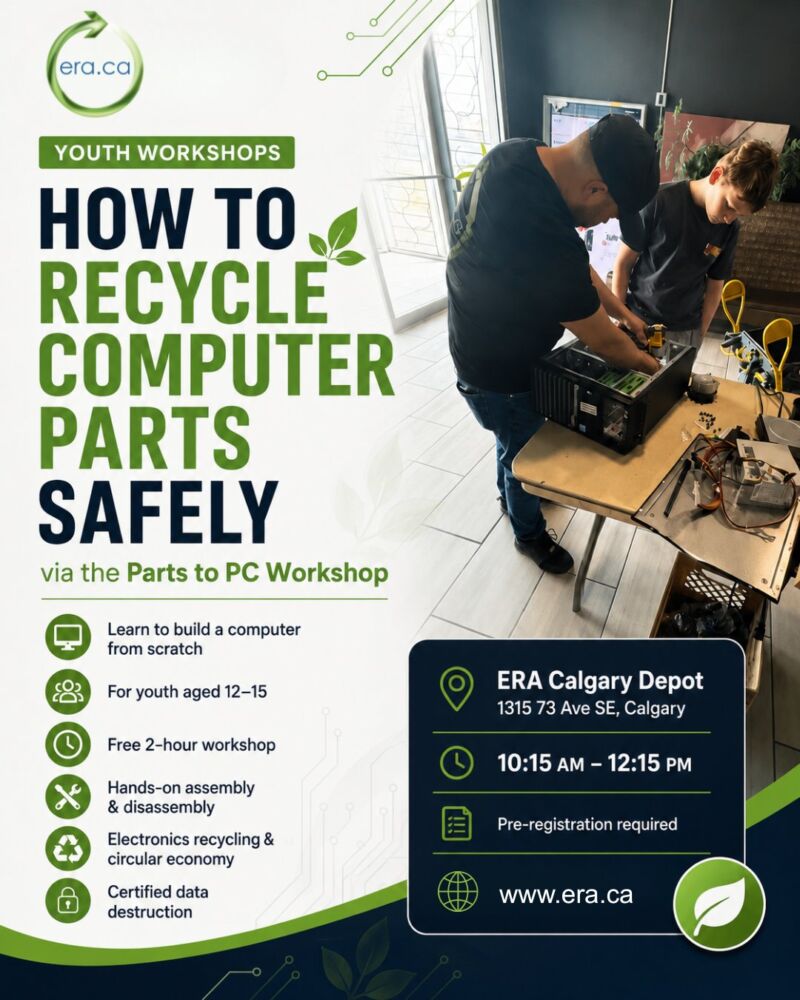 Image for the Tweet beginning: Learn. Build. Recycle.

ERA’s Parts to
