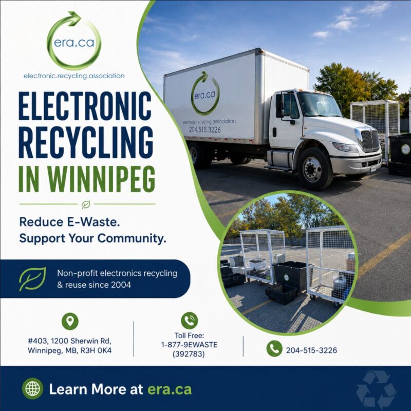 Image for the Tweet beginning: Electronic Recycling in Winnipeg

Looking for
