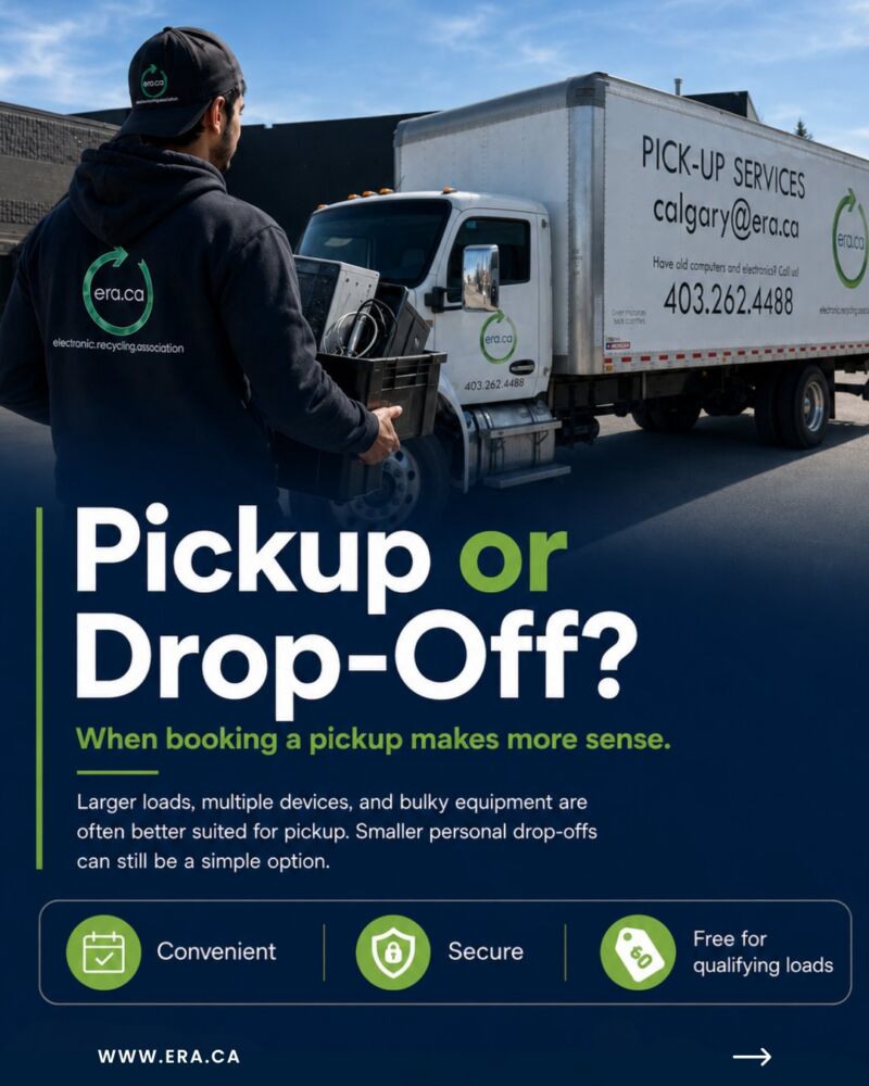 Image for the Tweet beginning: ♻️ Pickup or Drop-Off? 
Choose