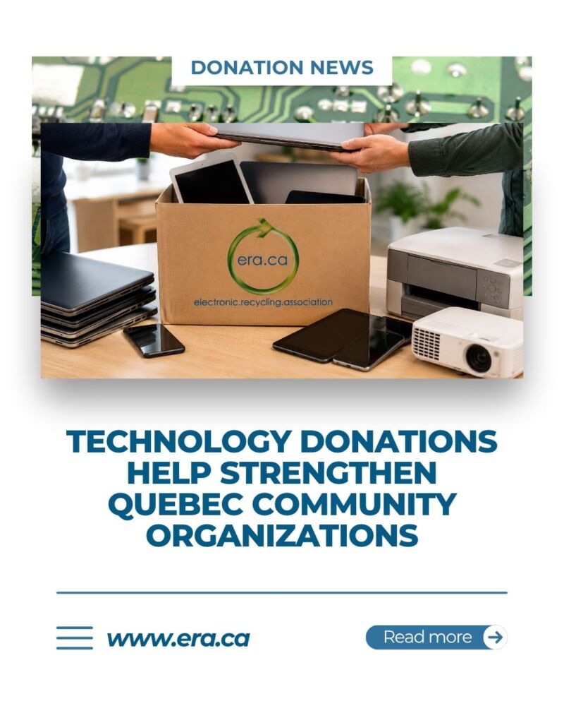 Image for the Tweet beginning: Technology Donations Help Strengthen Quebec