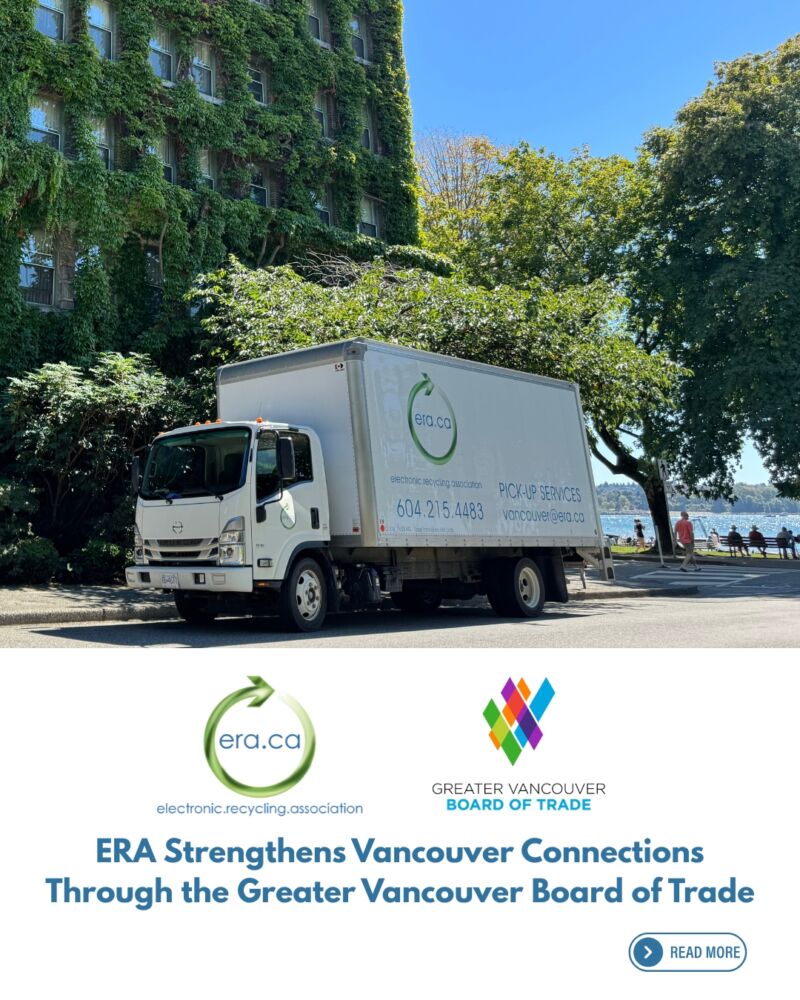 Image for the Tweet beginning: The Electronic Recycling Association (ERA)