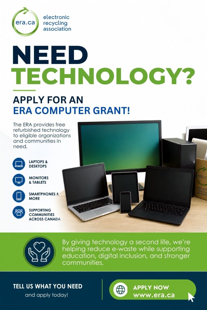 Image for the Tweet beginning: Need Computers or Technology? ERA