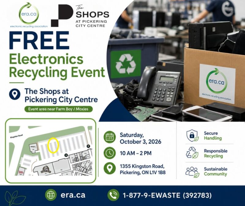 Image for the Tweet beginning: Pickering, save the date!

ERA is