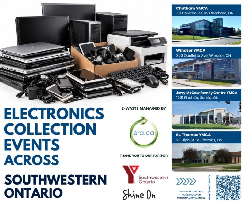 Image for the Tweet beginning: Got old electronics? Bring them