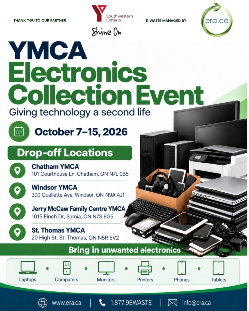 Image for the Tweet beginning: Electronics Collection Across Southwestern Ontario