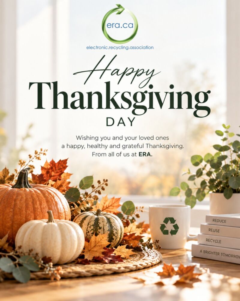 Image for the Tweet beginning: This Thanksgiving, the Electronic Recycling