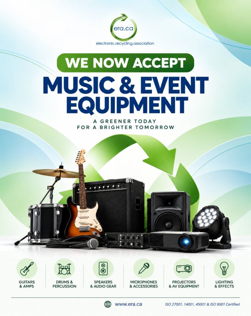 Image for the Tweet beginning: ERA Now Accepts Musical Instruments