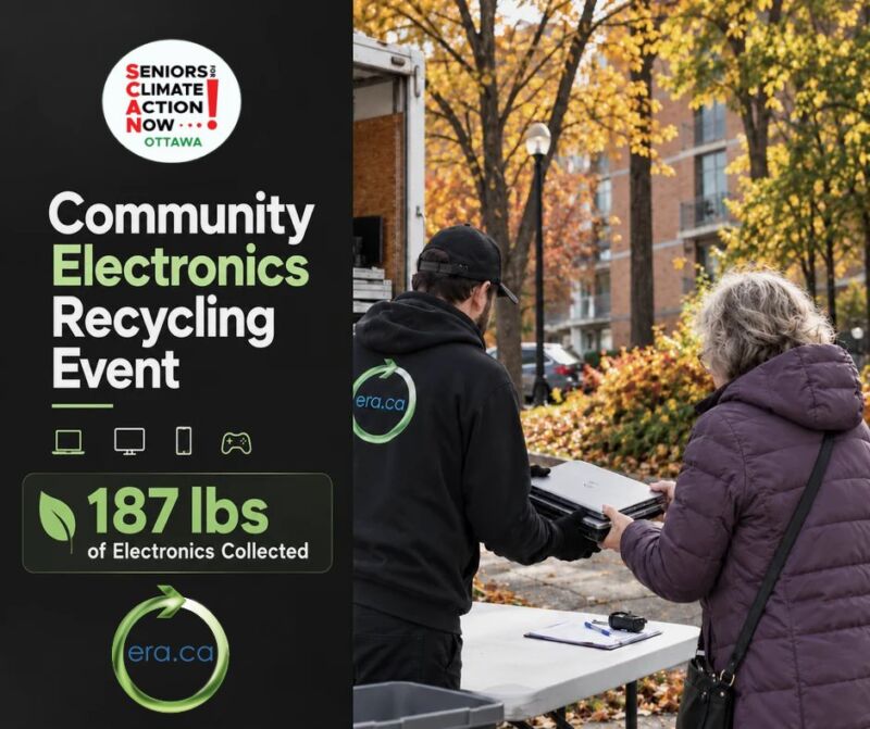 Image for the Tweet beginning: 187 lbs of Electronics Collected