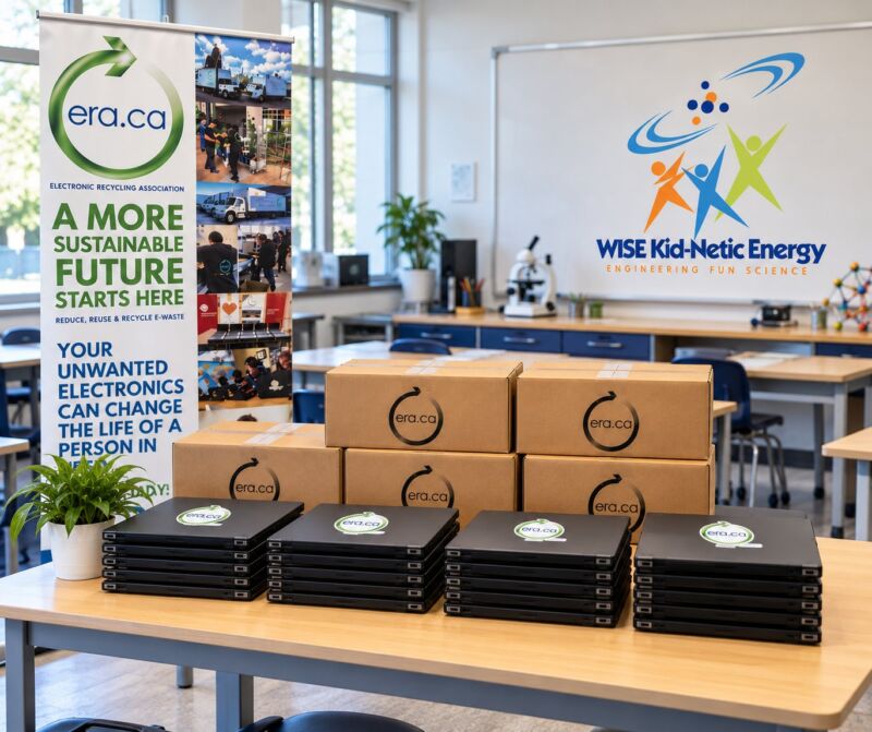 Image for the Tweet beginning: ERA Donates 20 Laptops to